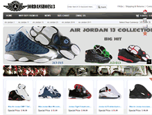 Tablet Screenshot of jordanshoes13.com